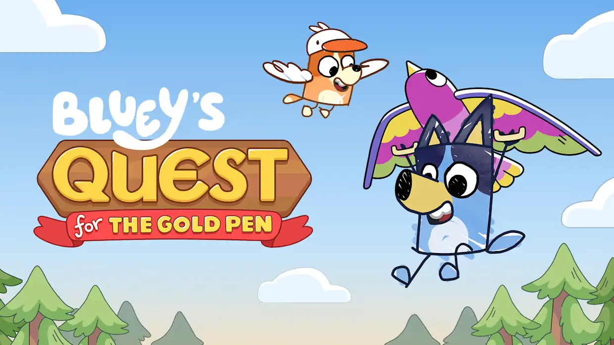 布鲁伊寻找金笔|布鲁伊的寻找金色画笔之旅|Bluey’s Quest for the Gold Pen中文
